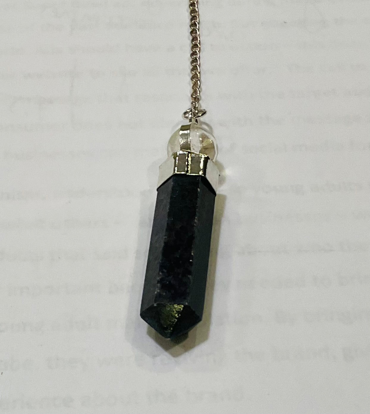 Sodalite/Quartz pendulum