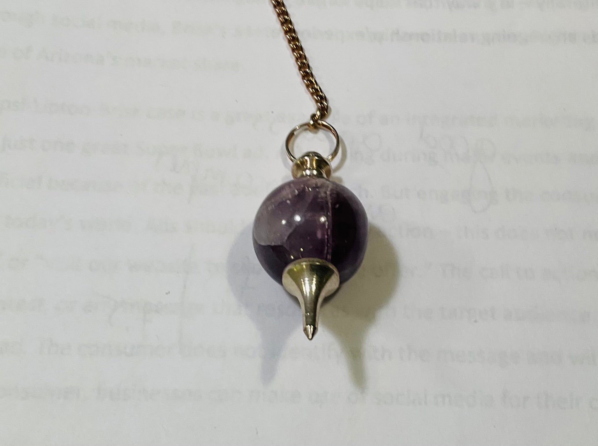 Amethyst pendulum