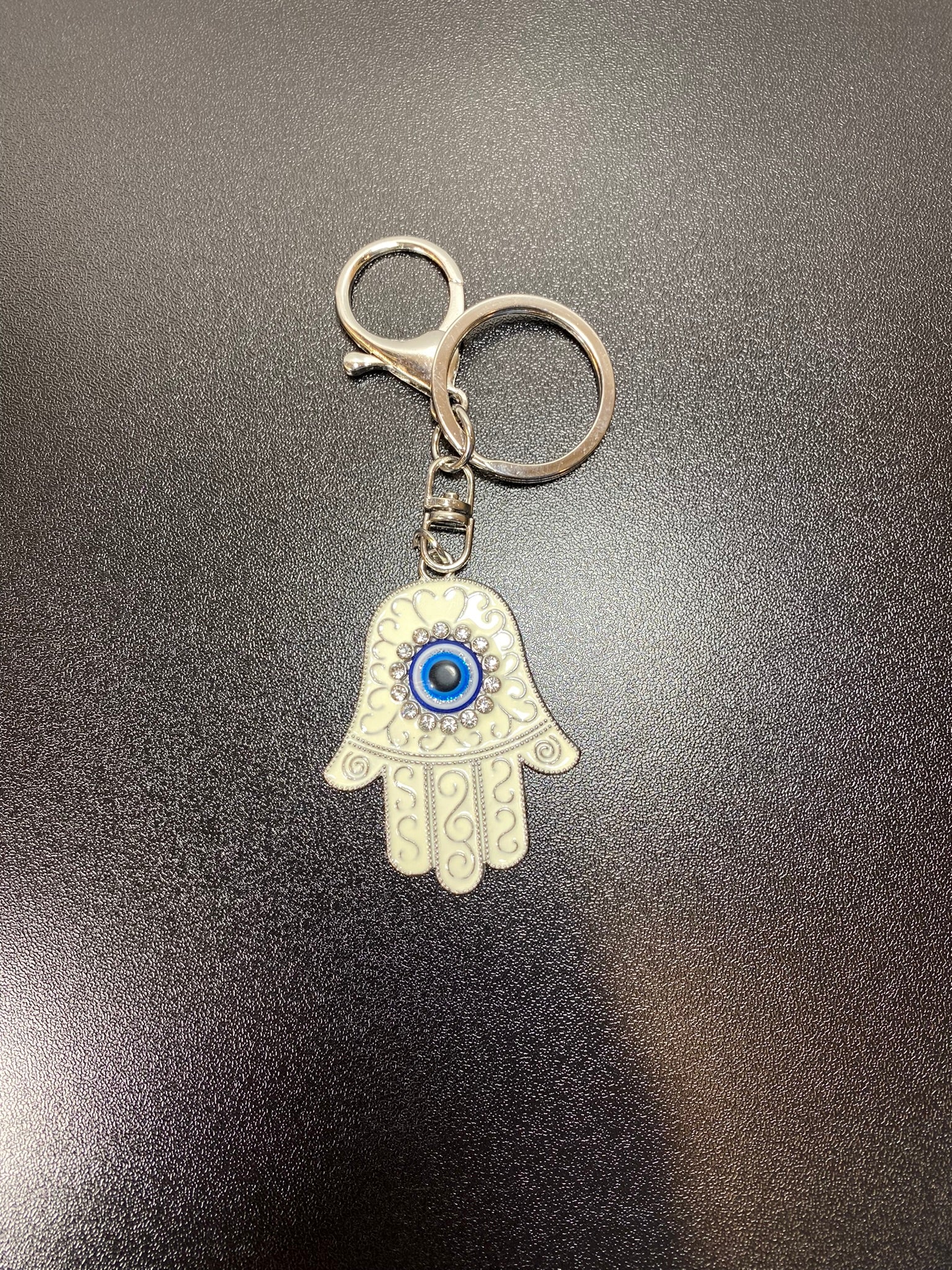 Evil Eye Protection Hamsa Hand Keychain