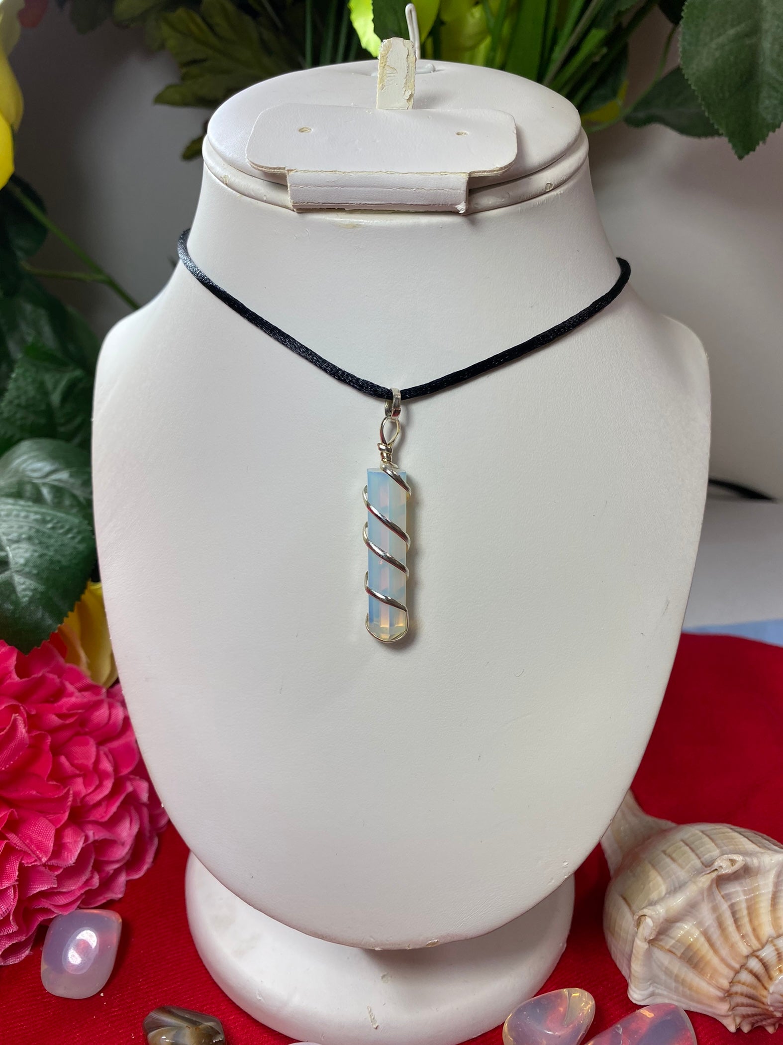 Opalite Wrapped Pendant