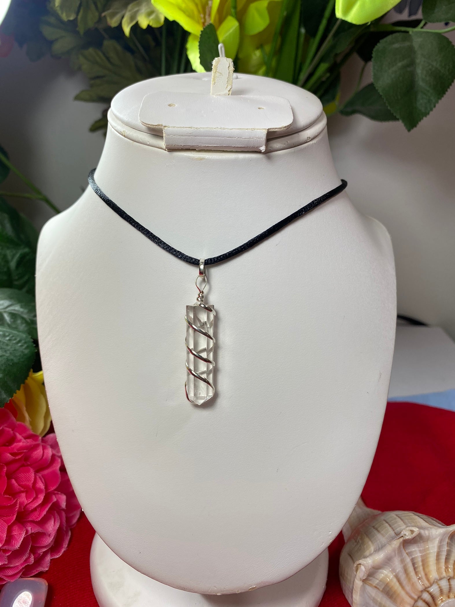 Quartz Wrapped Pendant