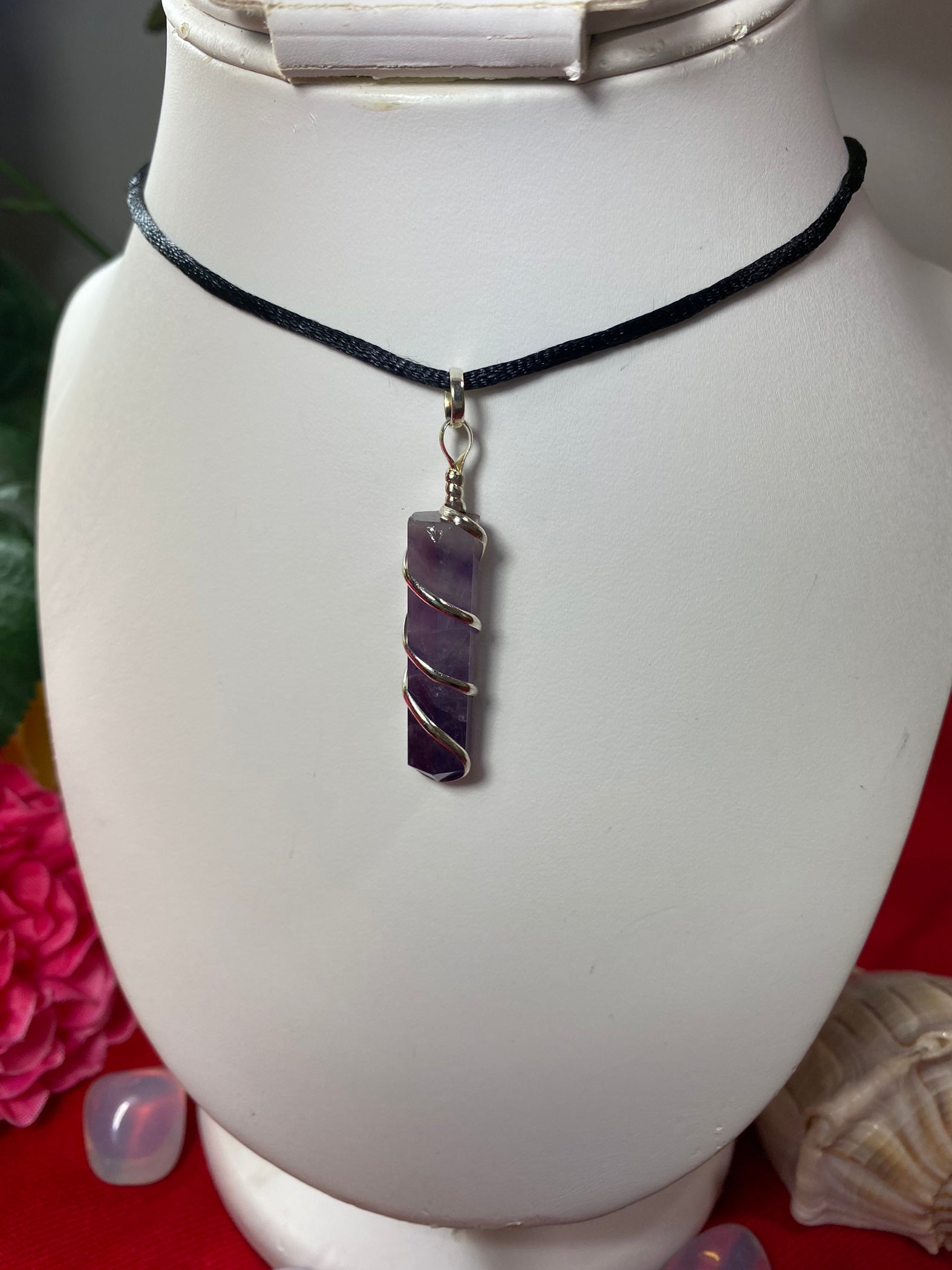 Amethyst Wrapped Pendant