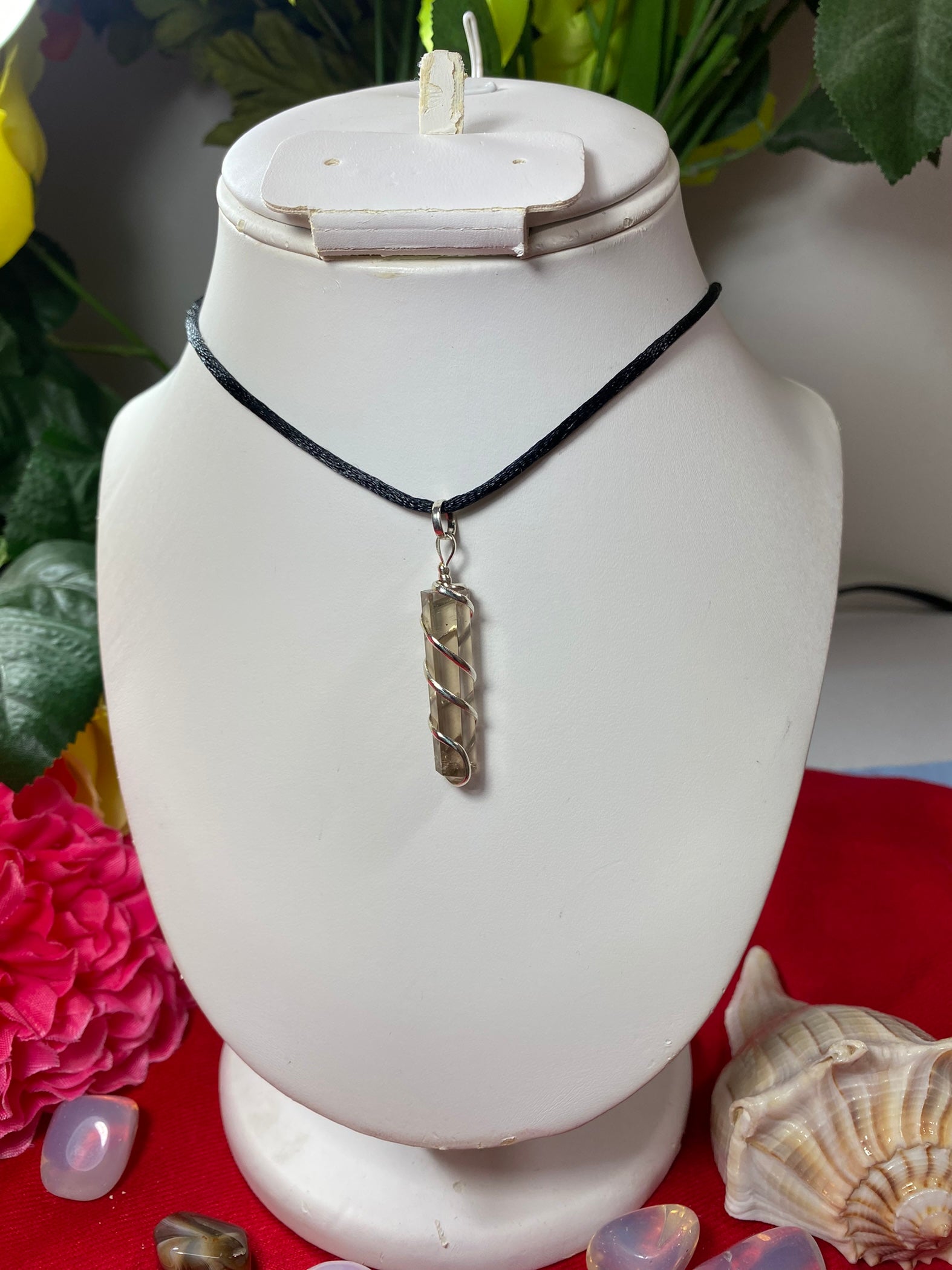 Smokey Quartz Wrapped Pendant