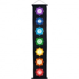 7 Chakra Banner Black