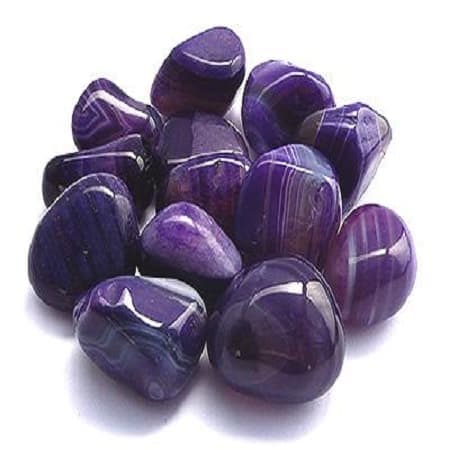 purple agate energy stone