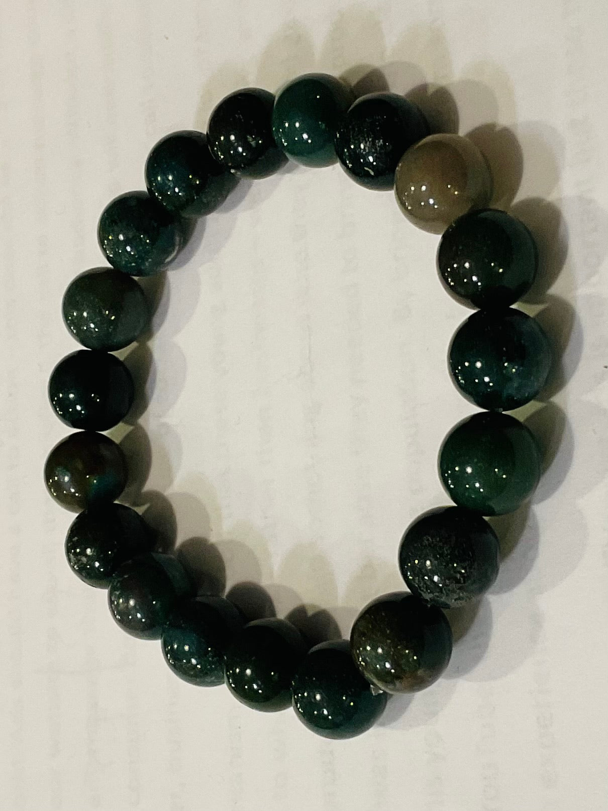 Moss agate bracelet design 2