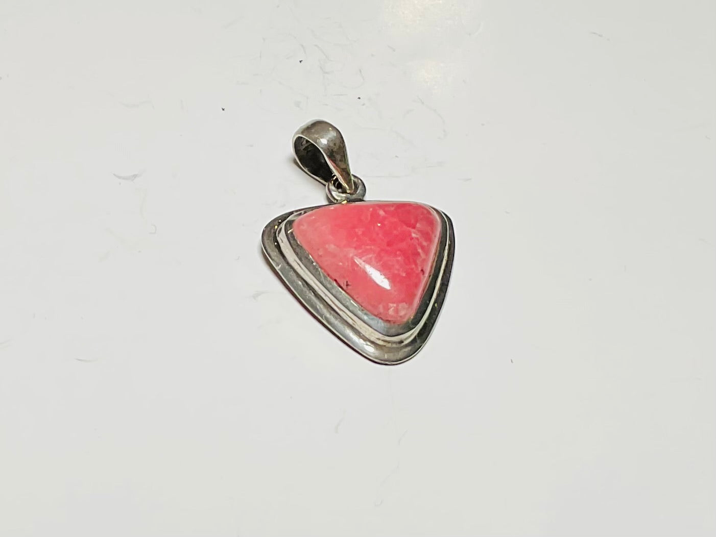 Rhodochrosite pendant design 2