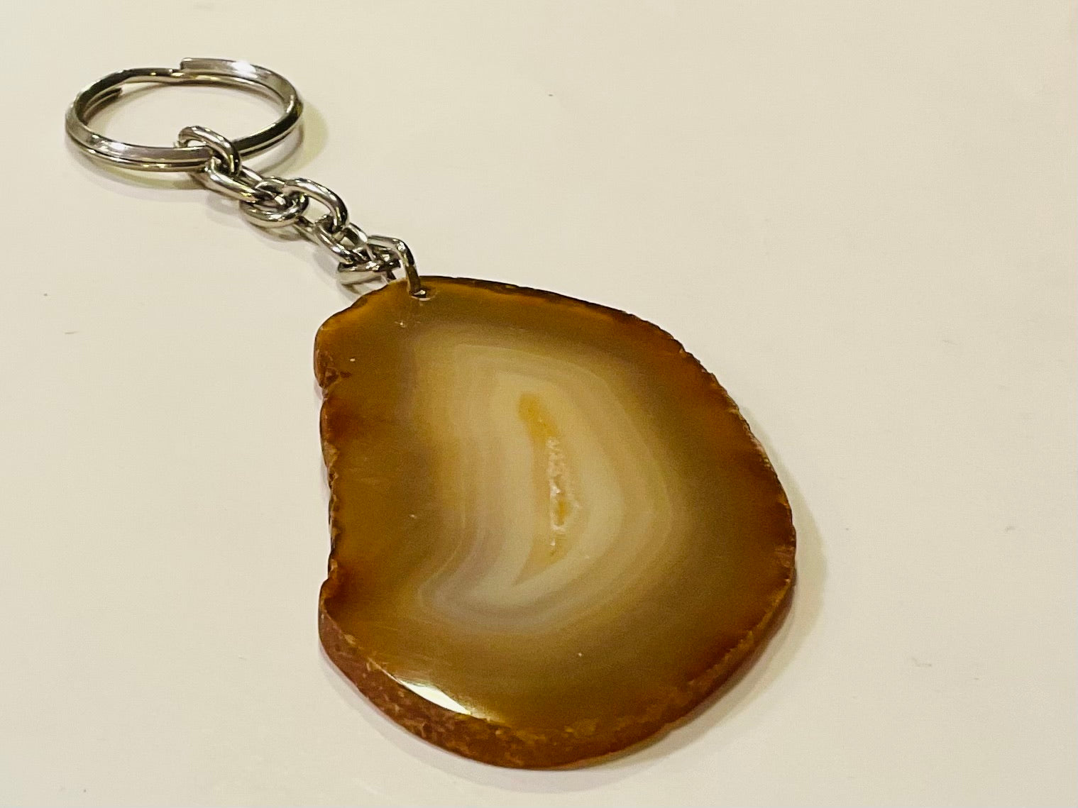 Agate keychain