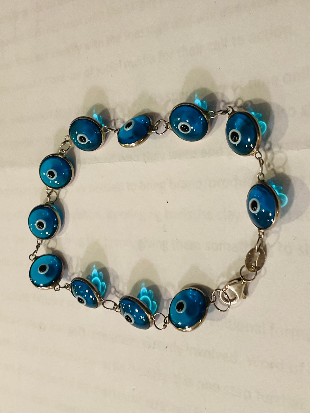 Evil Eye Protection Sterling Silver Bracelet #2
