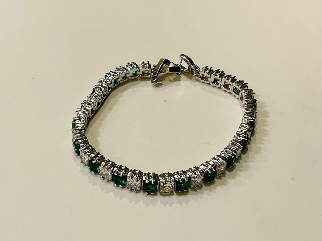 Green crystal bracelet