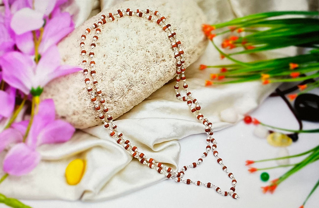 5 mukhi guru  rudraksha mala